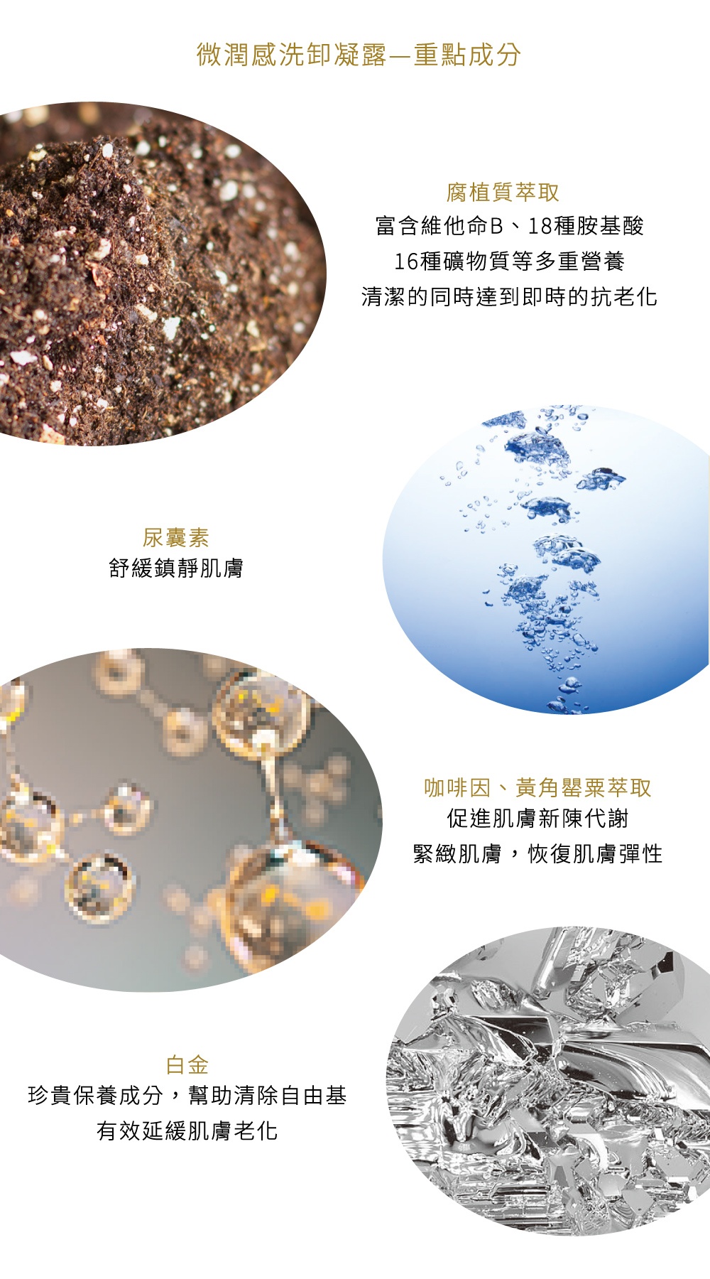 微潤感洗卸凝露—重點成分 