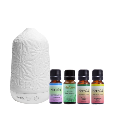 Herb24 繁花白瓷高頻負離子水氧機５件組