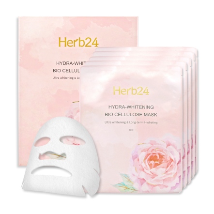 Herb24 晶潤美白生物纖維面膜５片 / 盒