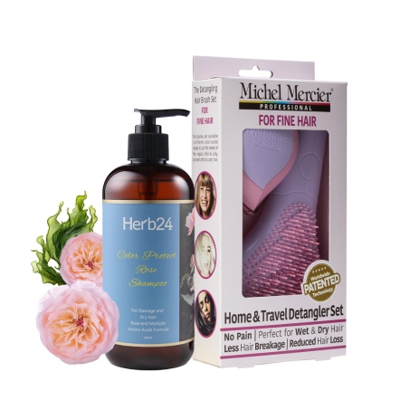 Herb24 玫瑰多效滋養洗梳 2 件組