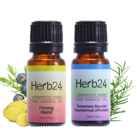 Herb24 緊實肌膚 複方純質精油 10ml【送】迷迭香 純質精油 10ml