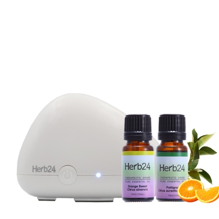 Herb24 山石高頻負離子水氧機３件組 ( 甜橙、苦橙葉各10ml )